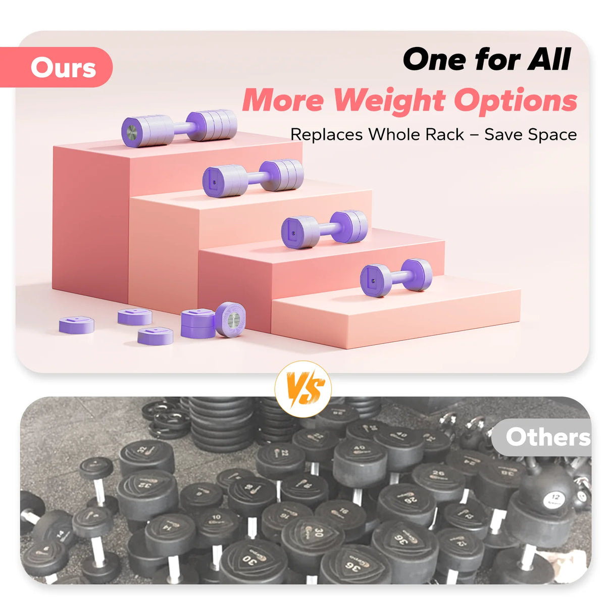 MERACH Quick-Switch Dumbbell Set