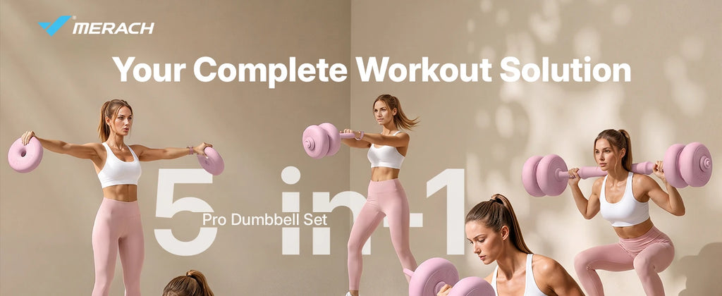 MERACH 5-in-1 Adjustable Dumbbell