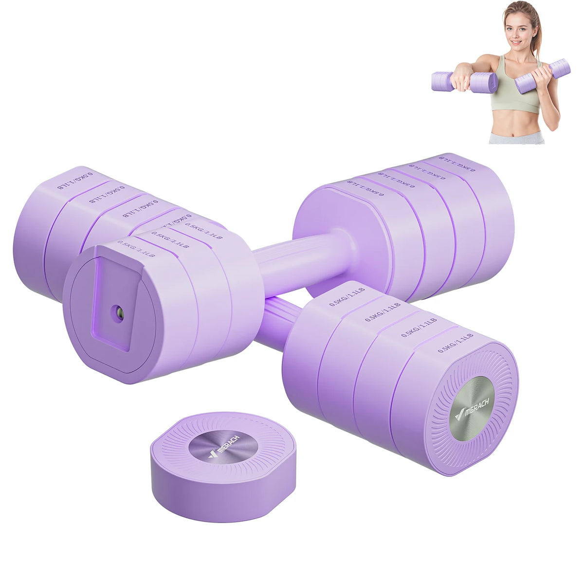 MERACH Quick-Switch Dumbbell Set