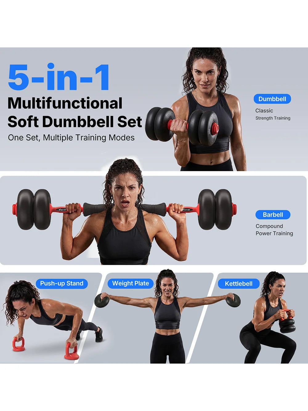 MERACH 5-in-1 Adjustable Dumbbell