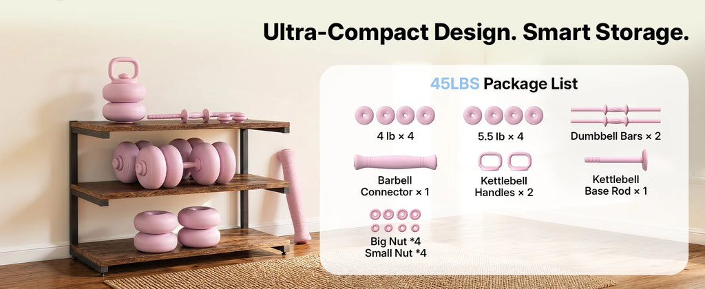 MERACH 5-in-1 Adjustable Dumbbell