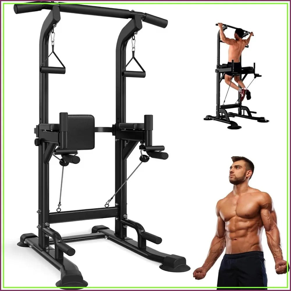 Stronghold Adjustable Pull-Up & Dip Power Tower