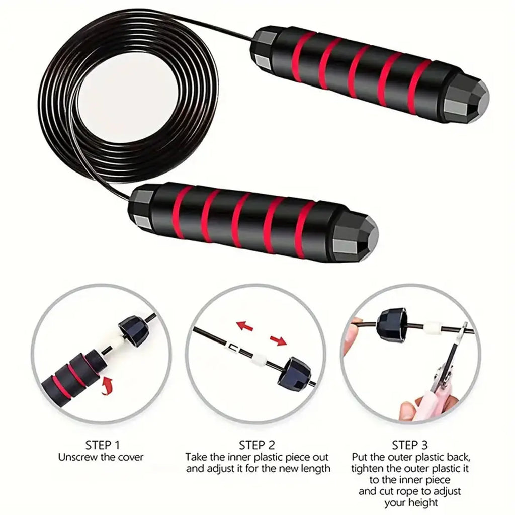 Adjustable Steel-Wire Speed Jump Rope