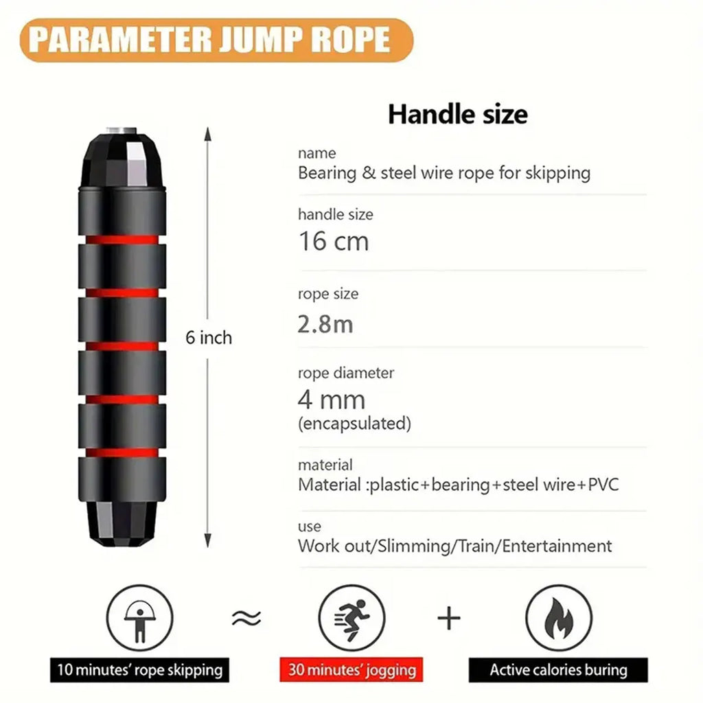 Adjustable Steel-Wire Speed Jump Rope