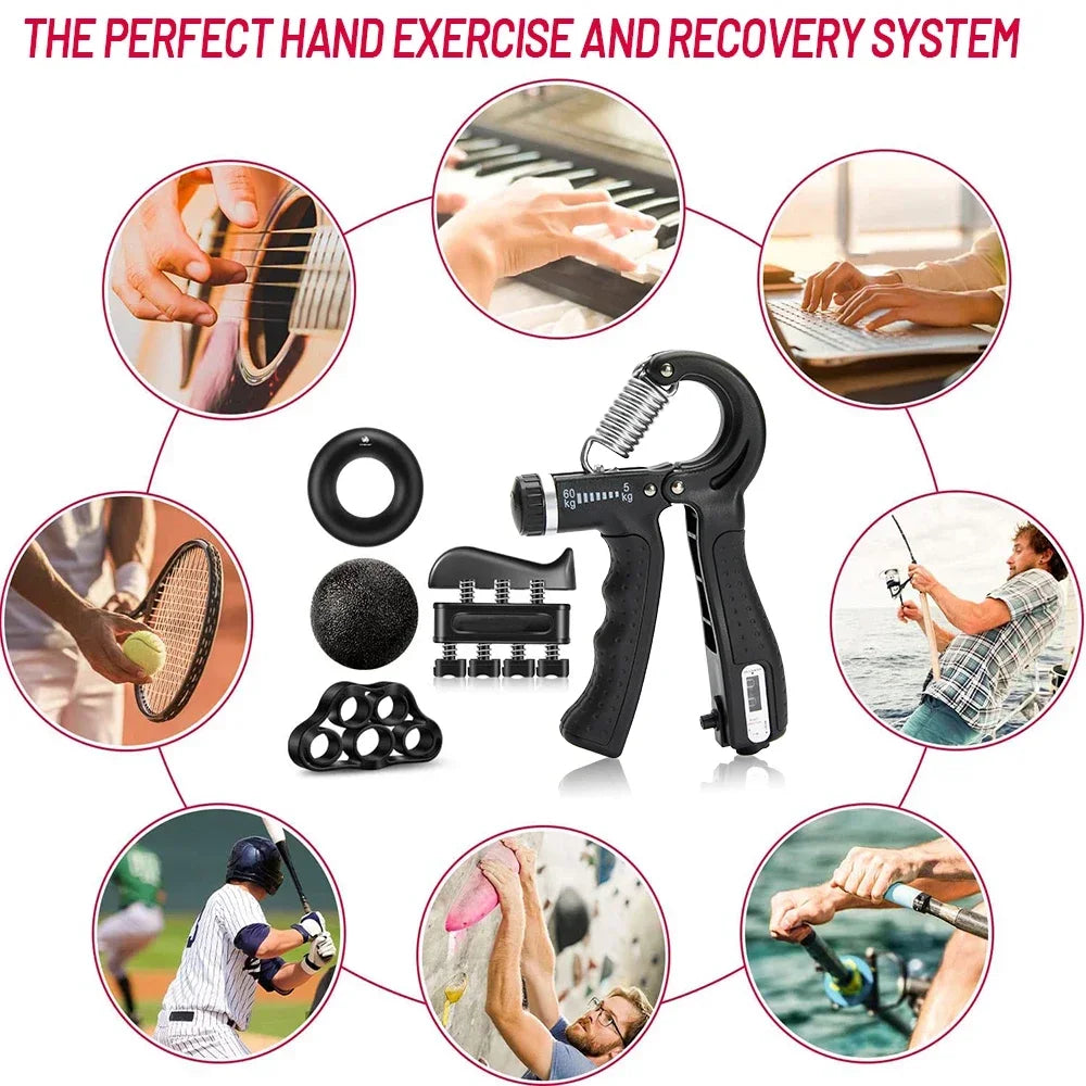Adjustable Hand Gripper Set (5–60 kg)