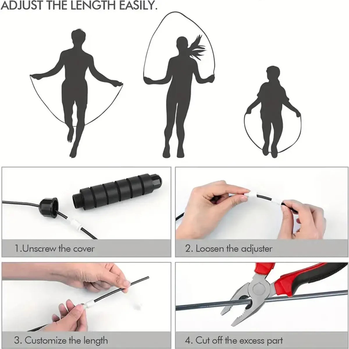 Adjustable Steel-Wire Speed Jump Rope