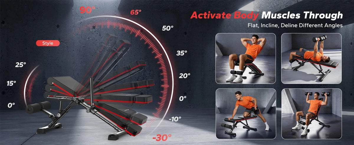 MERACH Adjustable Weight Bench