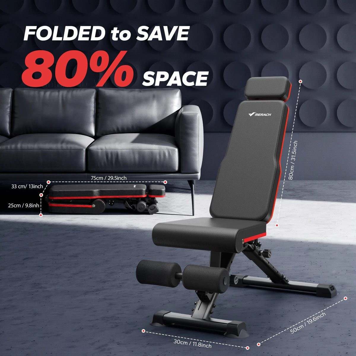 MERACH Adjustable Weight Bench