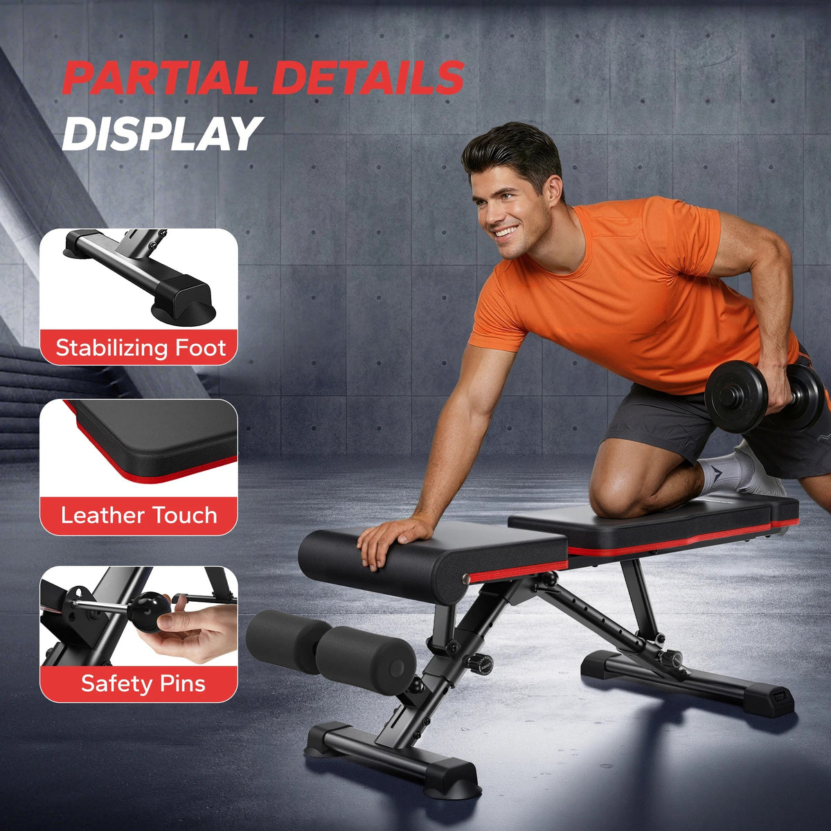 MERACH Adjustable Weight Bench