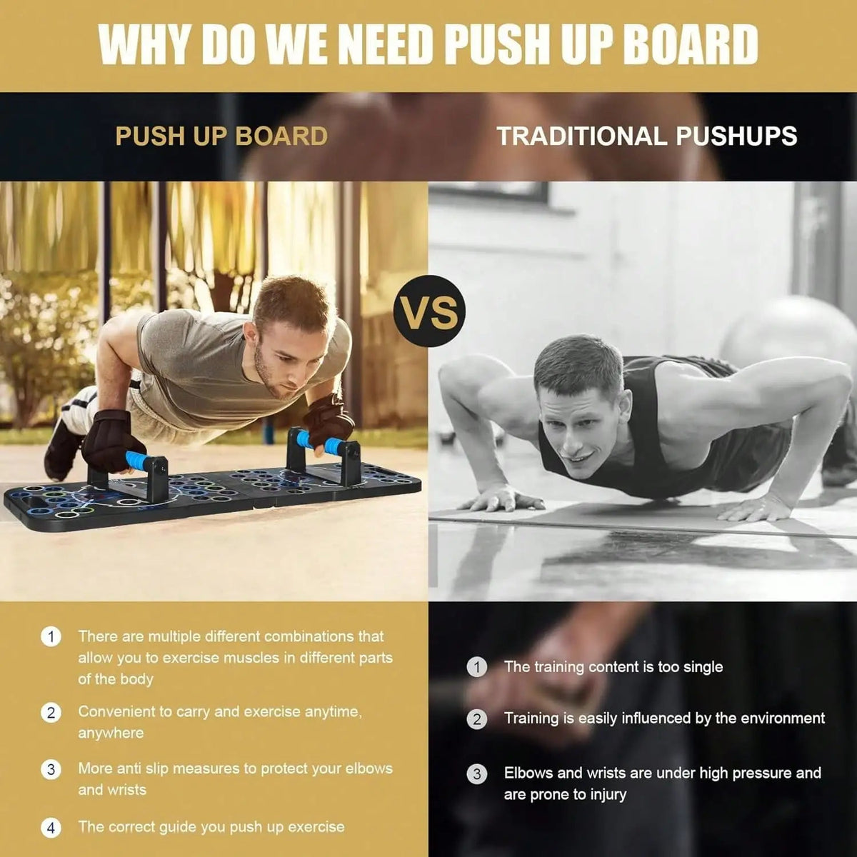 Foundation Foldable Push-Up Board