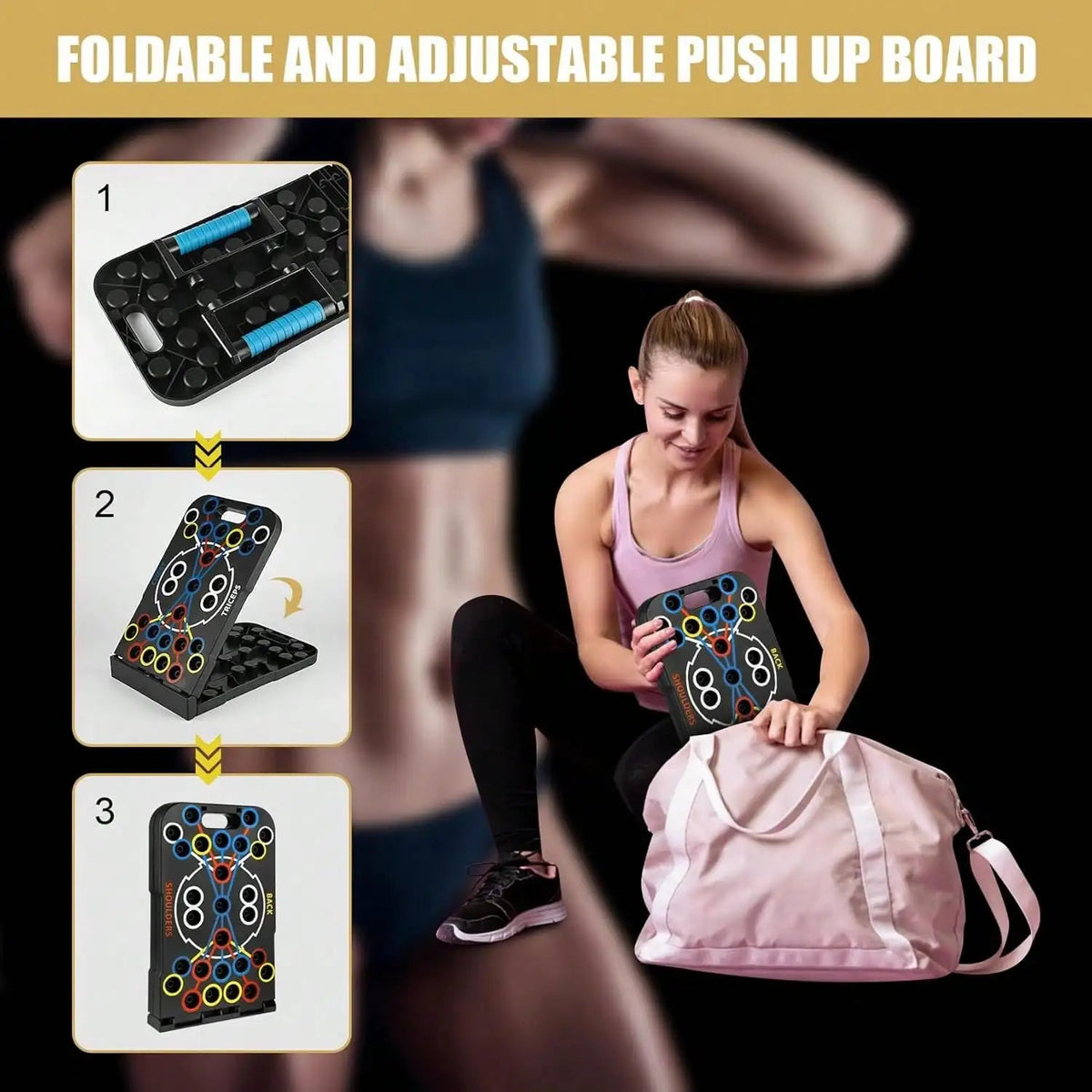 Foundation Foldable Push-Up Board