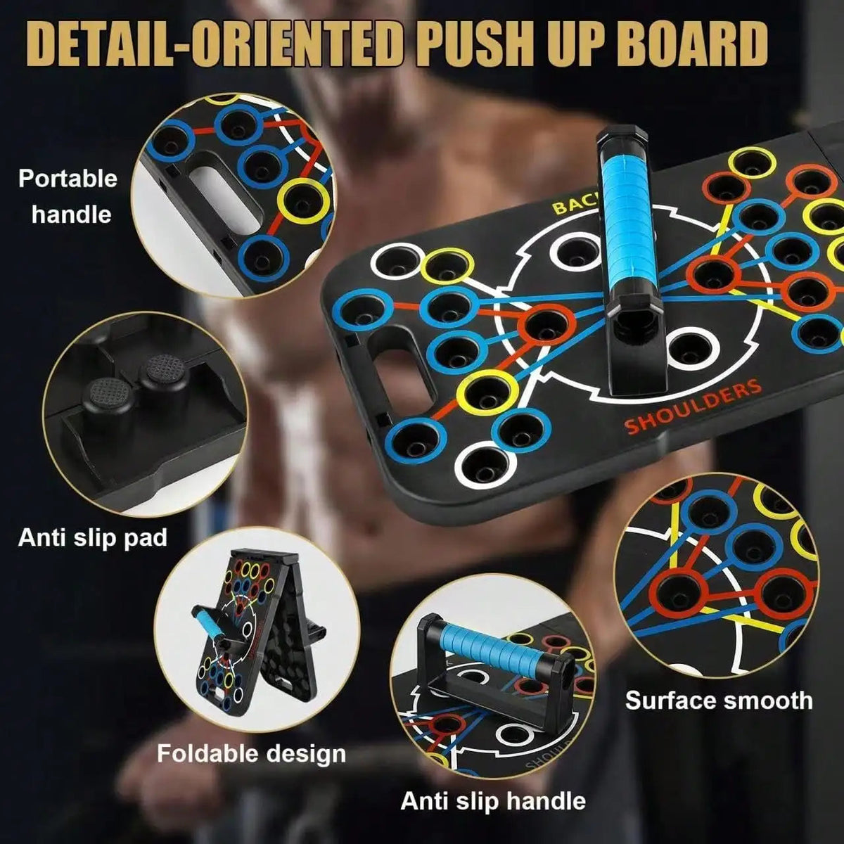 Foundation Foldable Push-Up Board