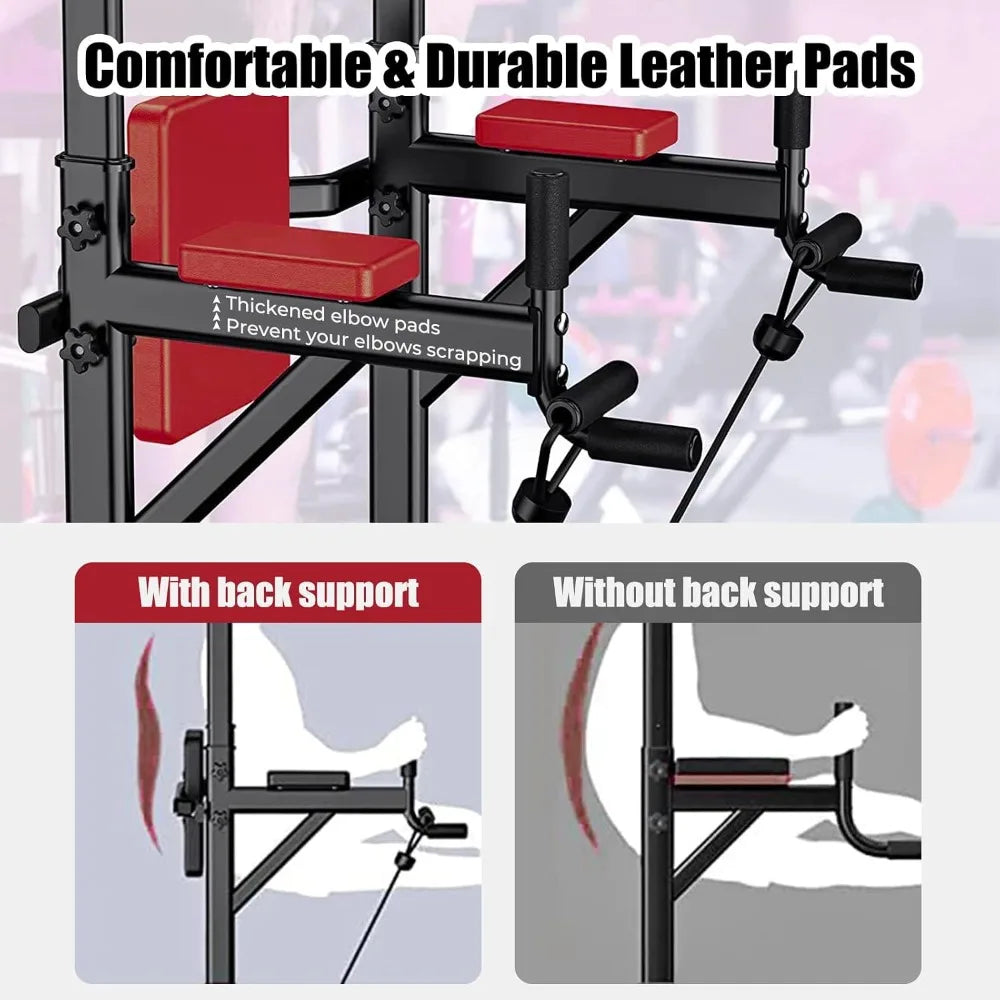 Stronghold Adjustable Pull-Up & Dip Power Tower